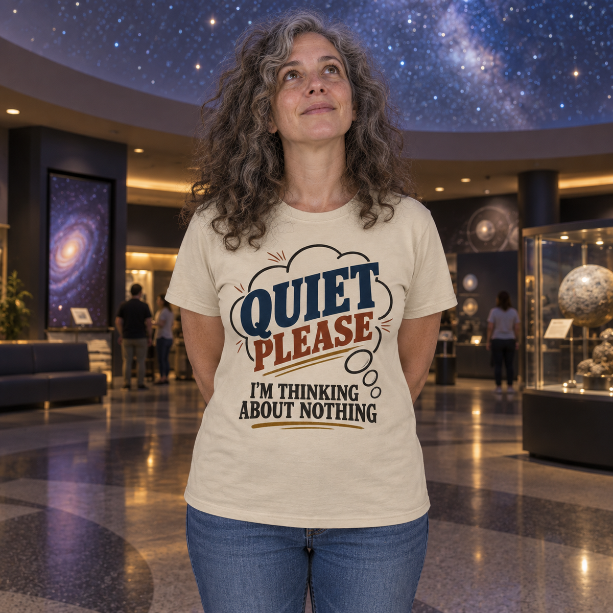 "Quiet Please. I'm Thinking About Nothing" Vintage T-Shirt