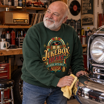 "Jukebox Heart. Classic Hits Only" Vintage Sweatshirt