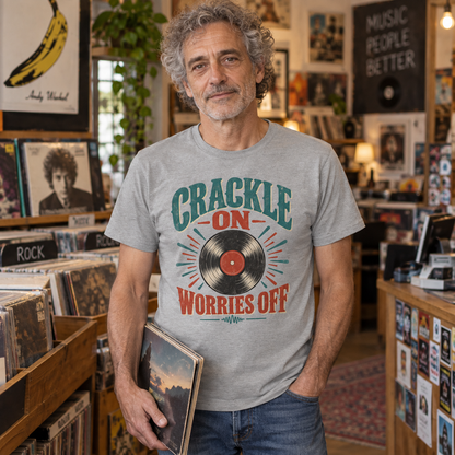 "Crackle On. Worries Off" Vintage T-Shirt