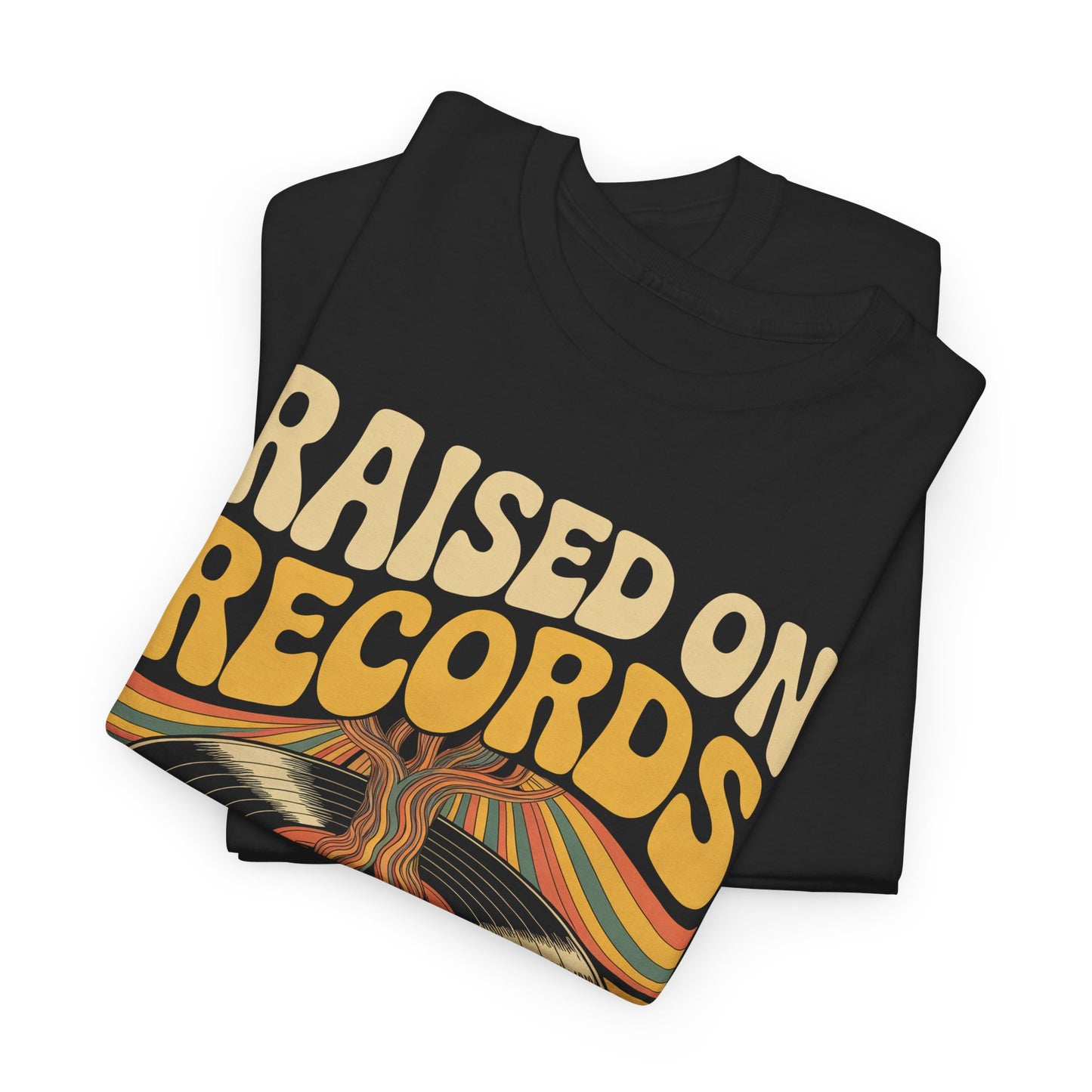 "Raised On Records. Refined By Time" Vintage T-Shirt