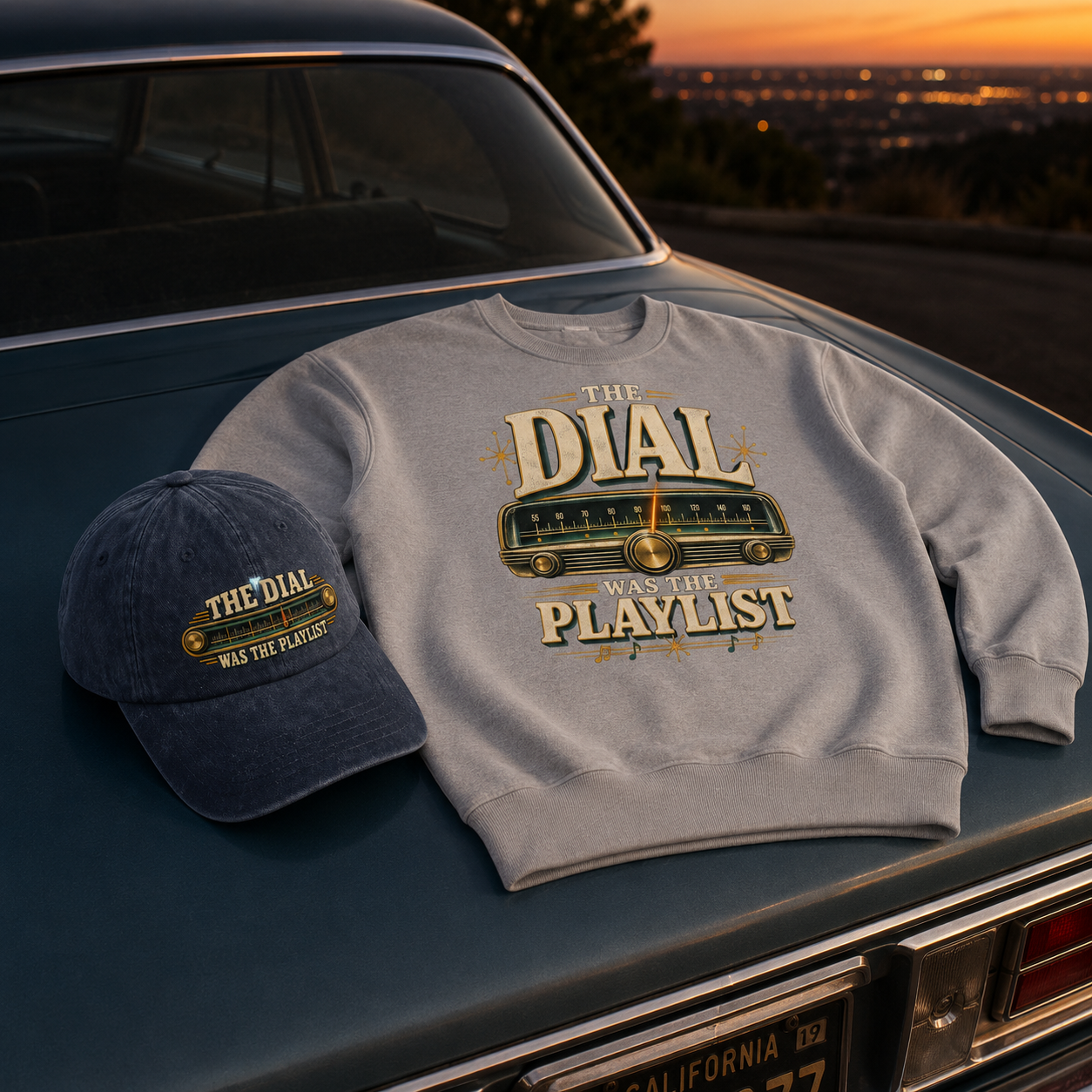 "The Dial Was The Playlist" Vintage Sweatshirt