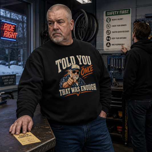 "Told You Once That Was Enough" Vintage Sweatshirt
