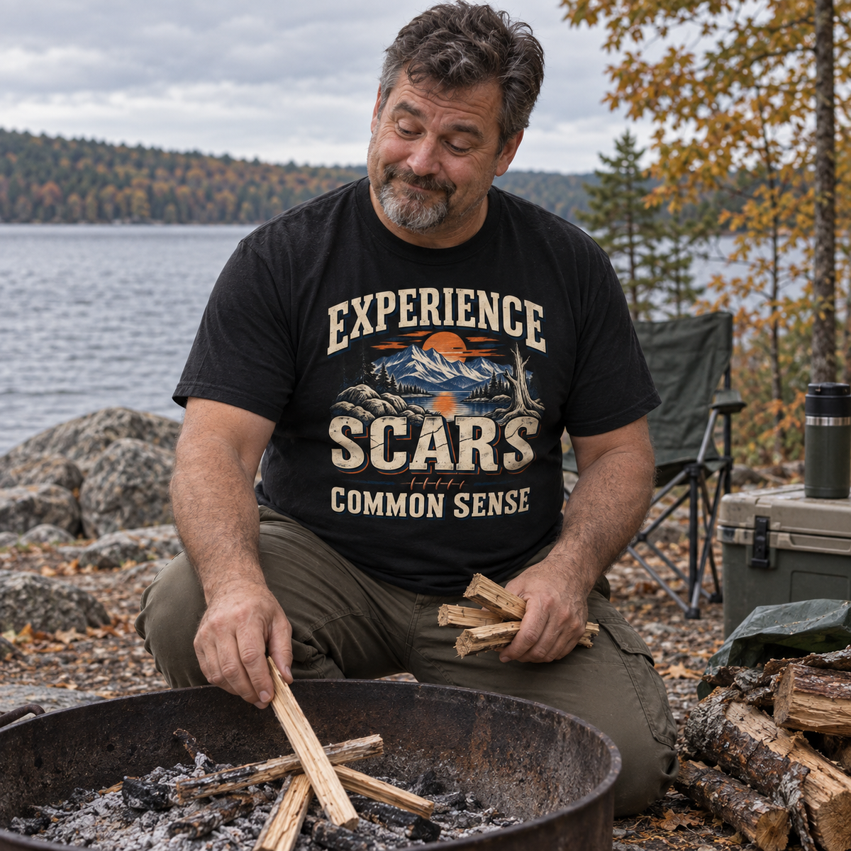 "Experience Scars. Common Sense" Vintage T-Shirt