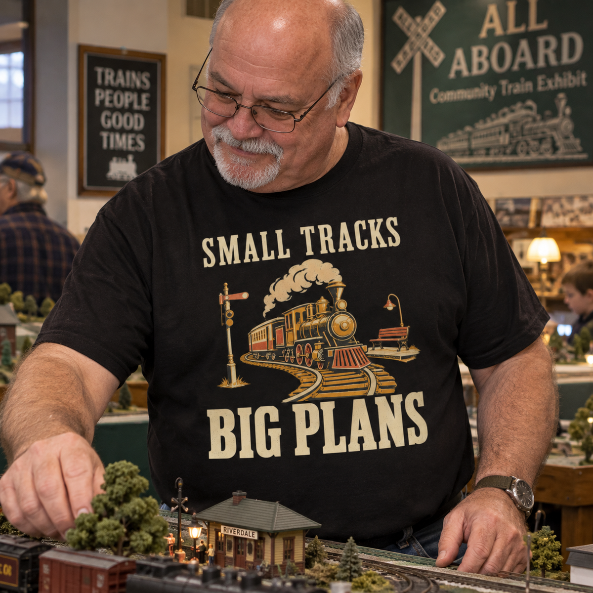 "Small Tracks. Big Plans" Vintage T-Shirt