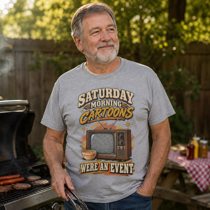 "Saturday Morning Cartoons Were an Event" Vintage T-Shirt