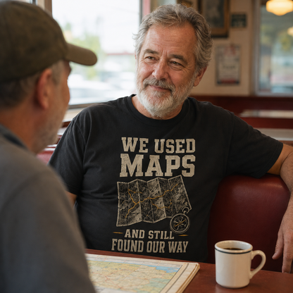 "We Used Maps and Still Found Our Way" Vintage T-Shirt