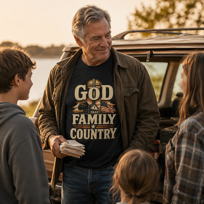 "God Family Country" Vintage T-Shirt