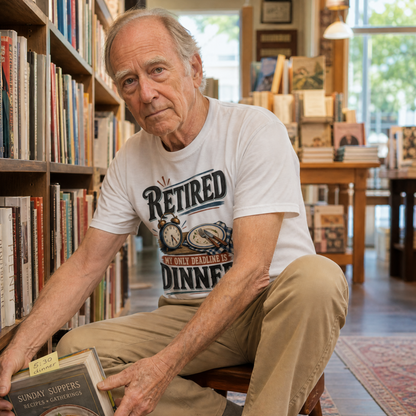 "Retired. My Only Deadline Is Dinner" Vintage T-Shirt