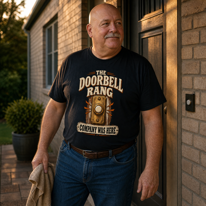 "The Doorbell Rang. Company Was Here" Vintage T-Shirt