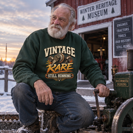 "Vintage Rare Still Running" Vintage Sweatshirt