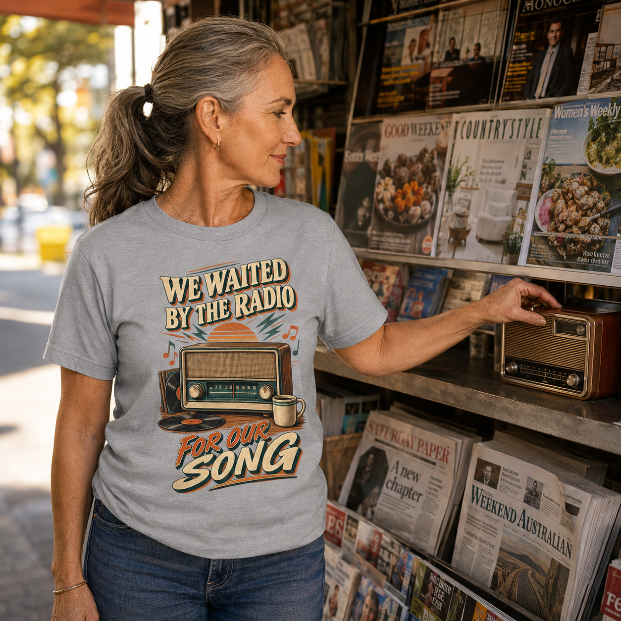 "We Waited By The Radio For Our Song" Vintage T-Shirt