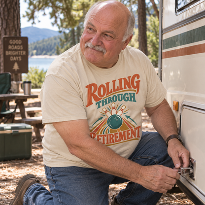 "Rolling Through Retirement" Vintage T-Shirt
