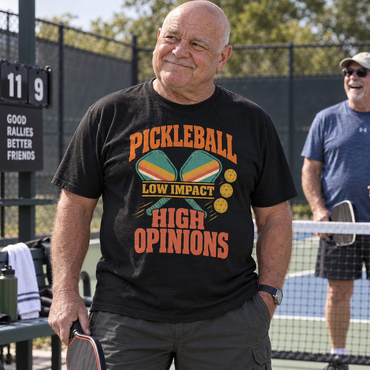 "Pickleball Low Impact. High Opinions" Vintage T-Shirt