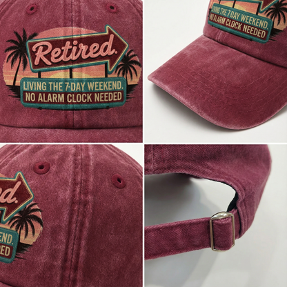 The "No Alarm Clock" Retro Neon Vibe Cap