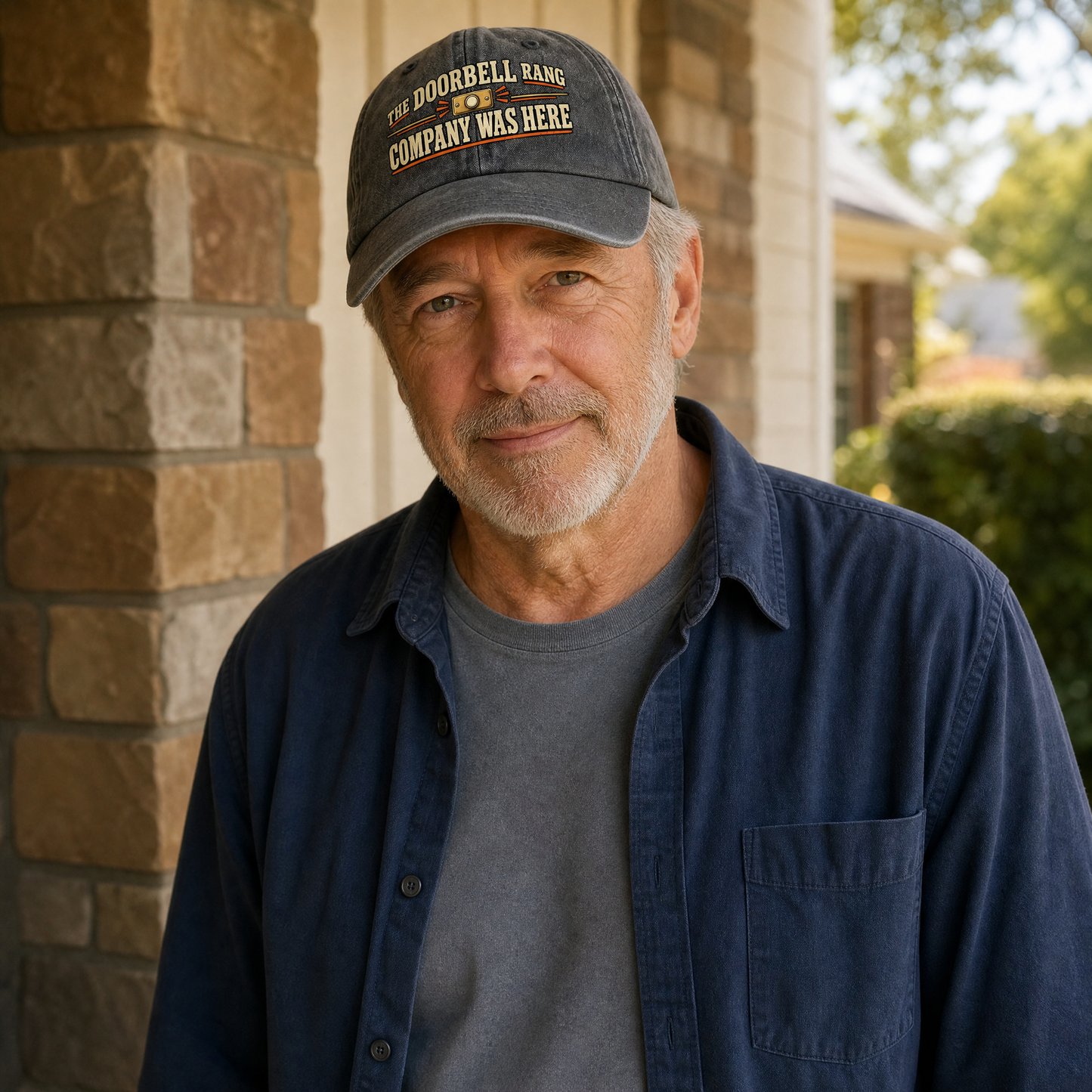 "The Doorbell Rang. Company Was Here" Vintage Washed Cap
