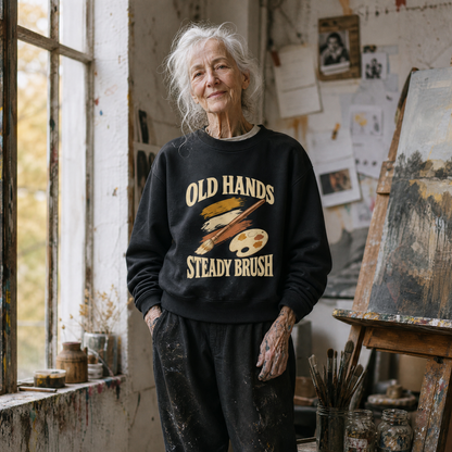 "Old Hands Steady Brush" Vintage Sweatshirt