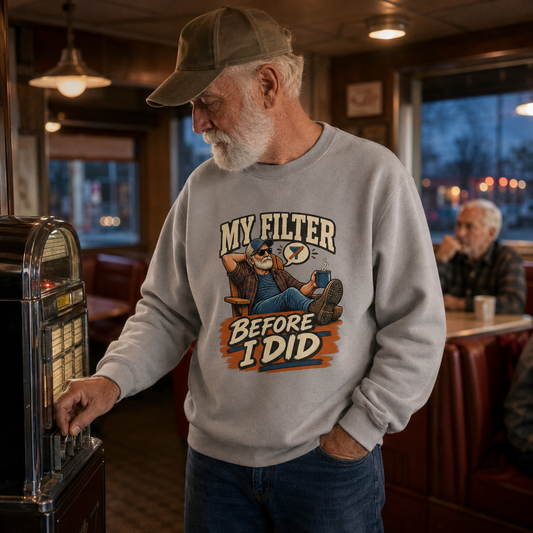 "My Filter Before I Did" Vintage Sweatshirt