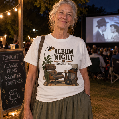 "Album Night. No Shuffle" Vintage T-Shirt