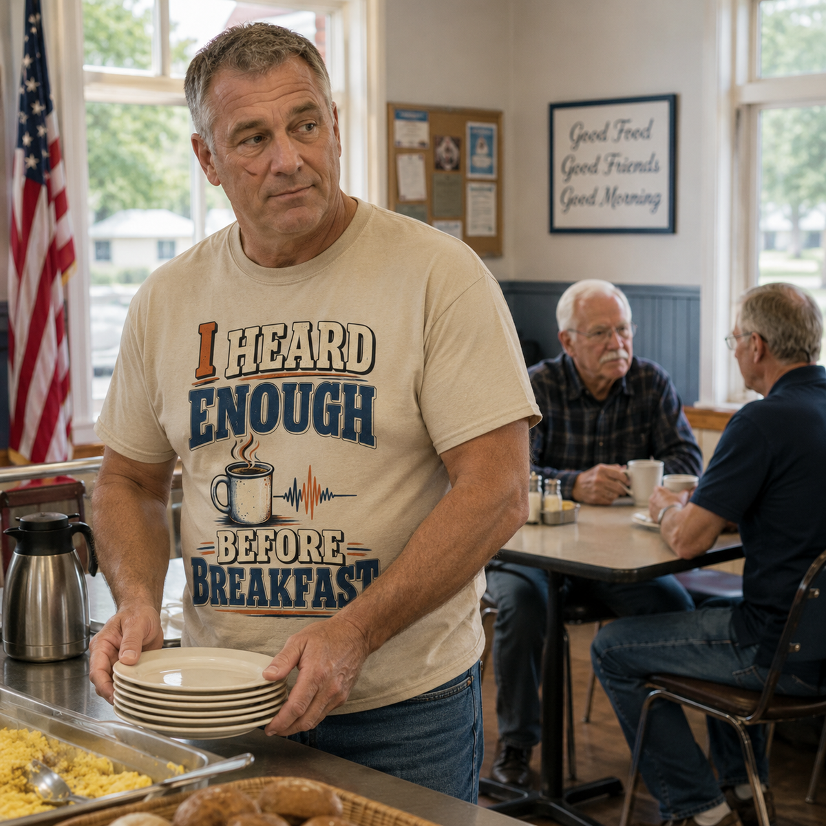"I Heard Enough Before Breakfast" Vintage T-Shirt