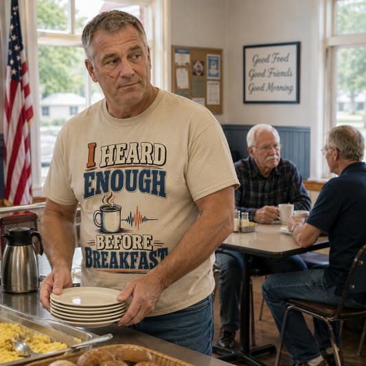 "I Heard Enough Before Breakfast" Vintage T-Shirt