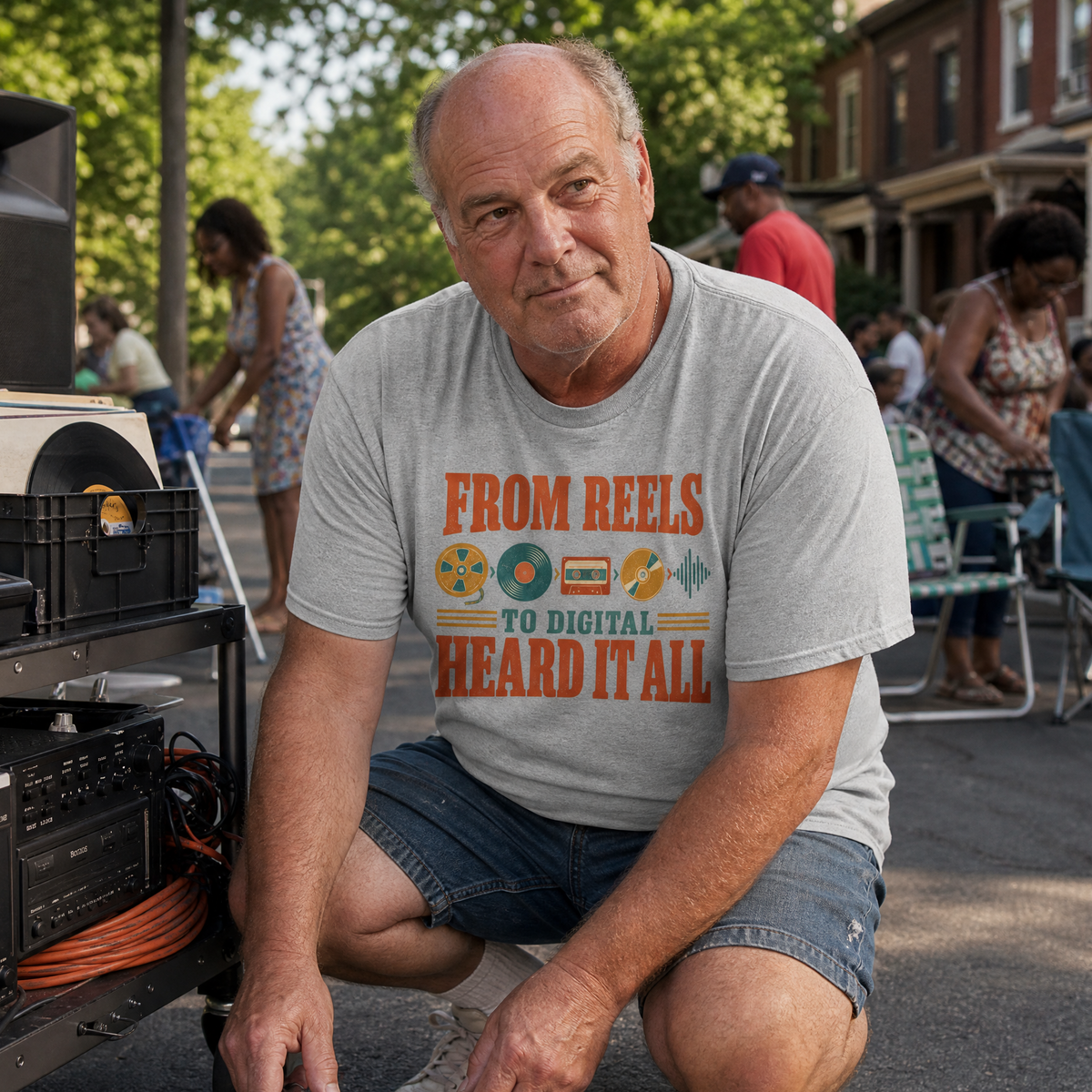 "From Reels To Digital. Heard It All" Vintage T-Shirt