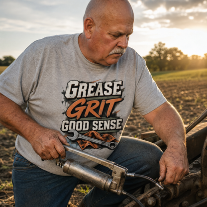 "Grease Grit Good Sense" Vintage T-Shirt