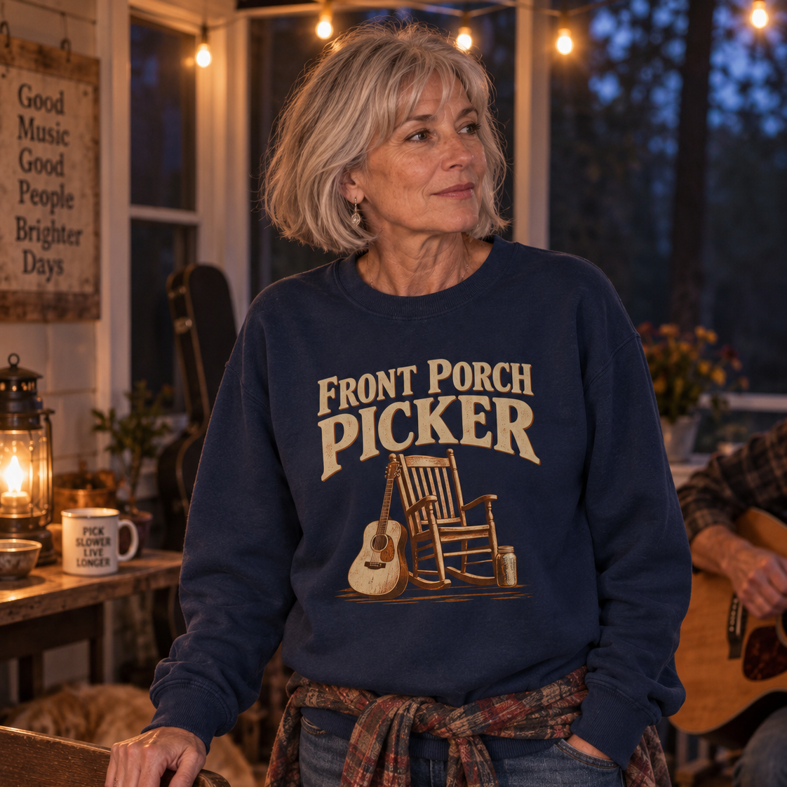 "Front Porch Picker" Vintage Sweatshirt