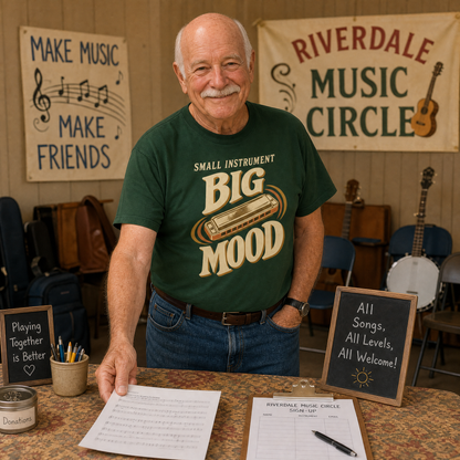 "Small Instrument. Big Mood" Vintage T-Shirt