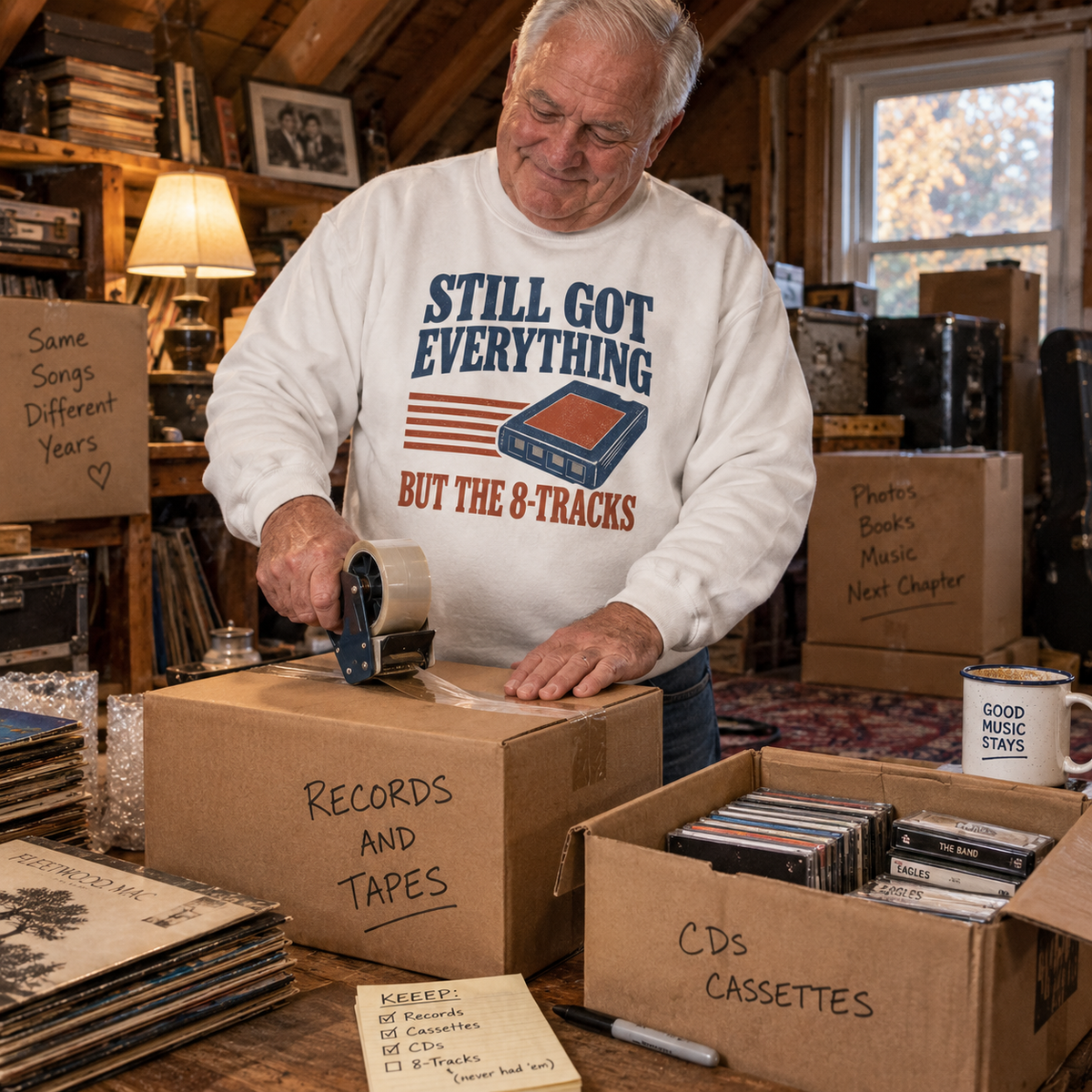 "Still Got Everything But The 8-Tracks" Vintage Sweatshirt