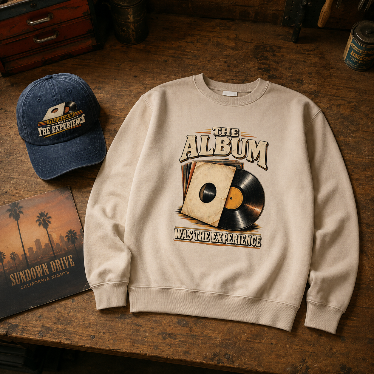 "The Album Was The Experience" Vintage Sweatshirt