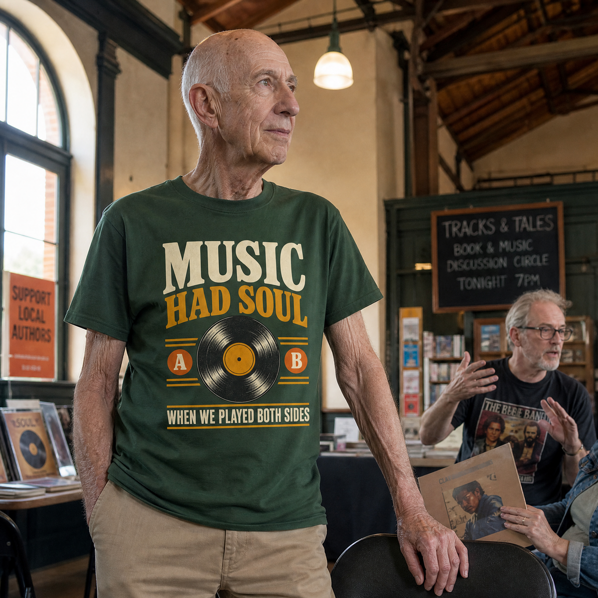 "Music Had Soul When We Played Both Sides" Vintage T-Shirt