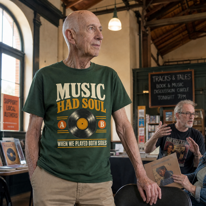 "Music Had Soul When We Played Both Sides" Vintage T-Shirt