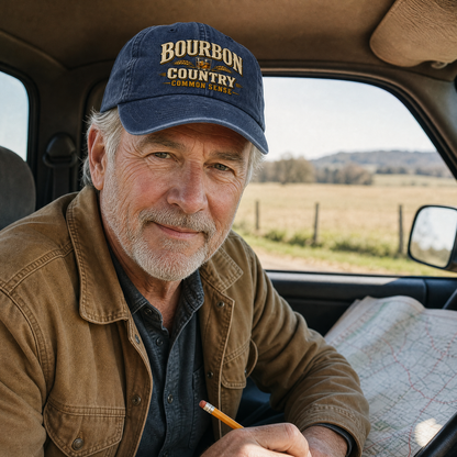 "Bourbon Country Common Sense" Vintage Washed Cap