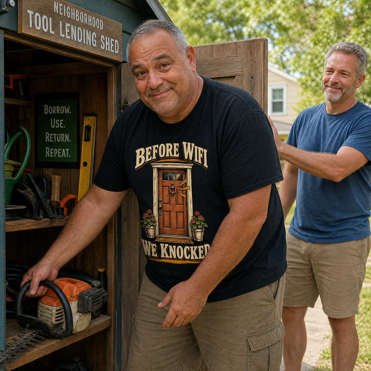 "Before Wifi We Knocked" Vintage T-Shirt