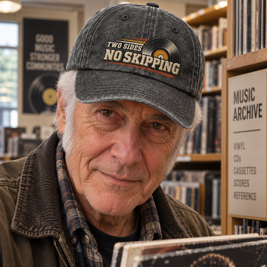 "Two Sides. No Skipping" Vintage Washed Cap