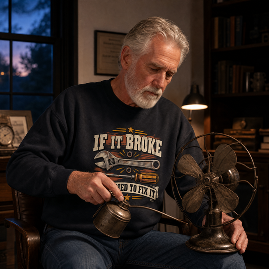 "If It Broke We Tried To Fix It" Vintage Sweatshirt