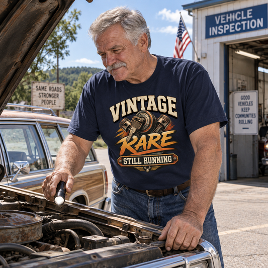 "Vintage Rare Still Running" Vintage T-Shirt