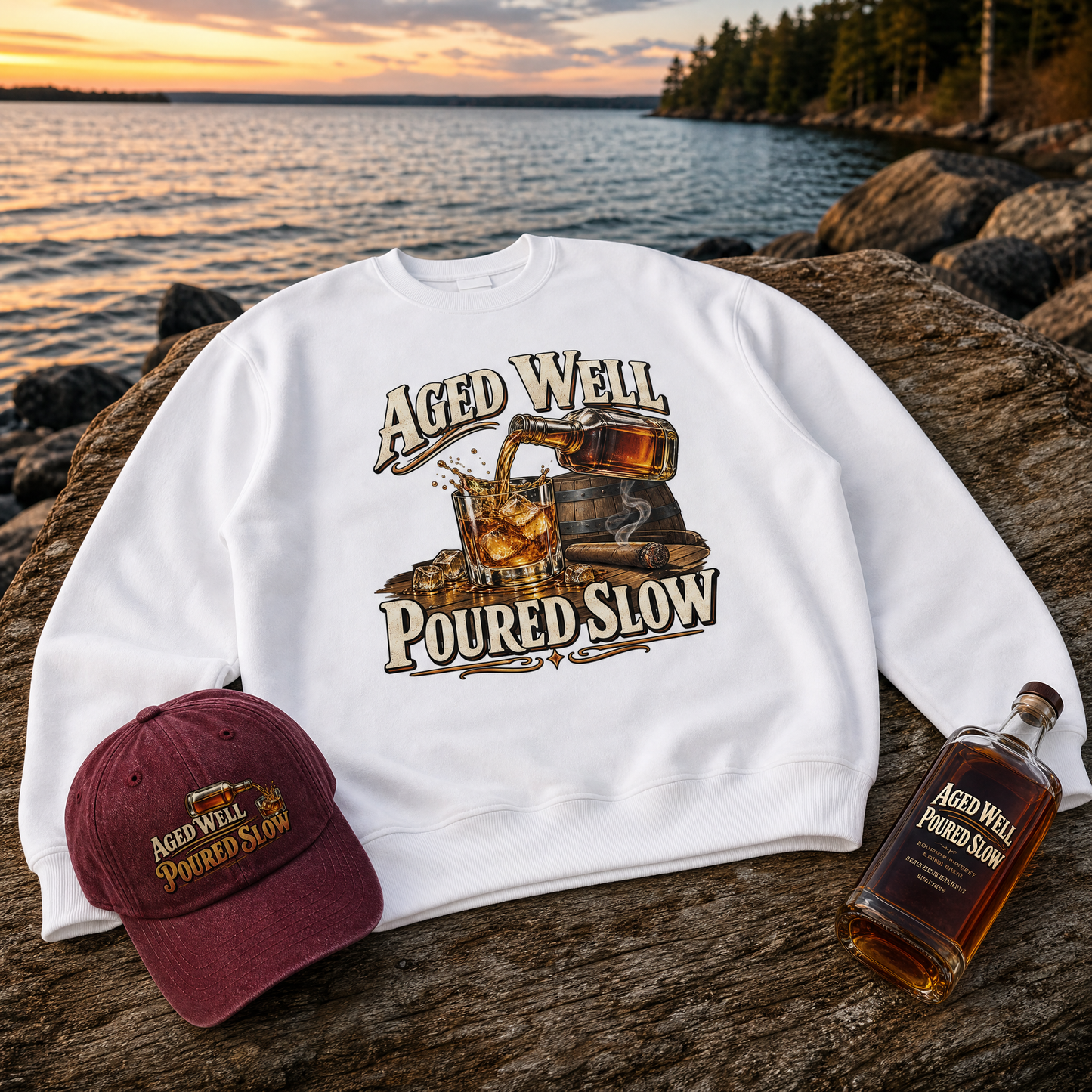 "Aged Well. Poured Slow" Vintage Sweatshirt