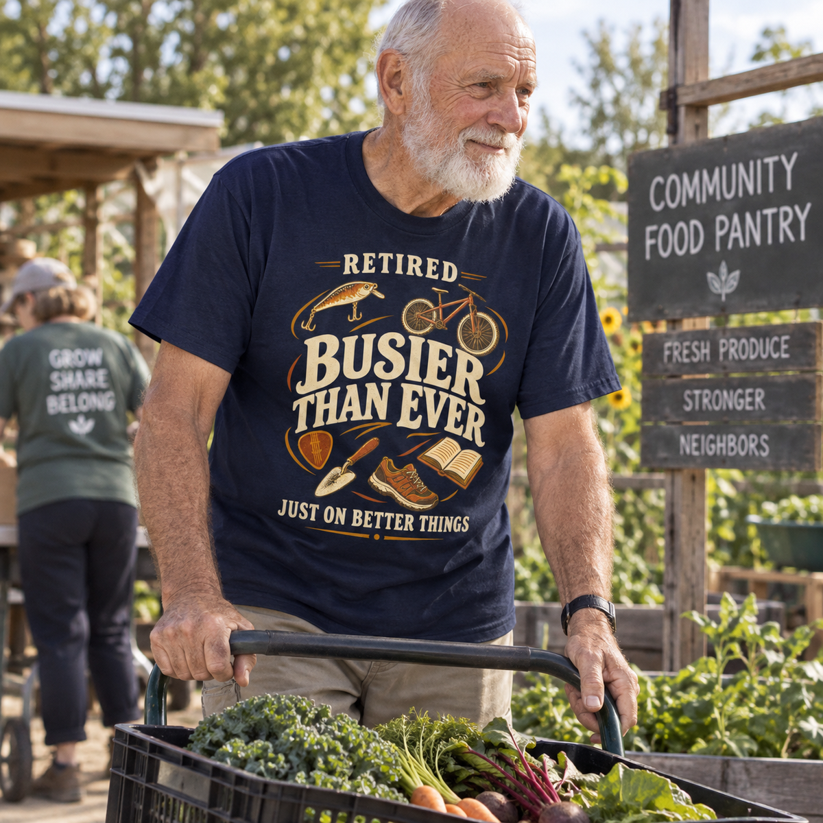 "Retired. Busier Than Ever. Just On Better Things" Vintage T-Shirt