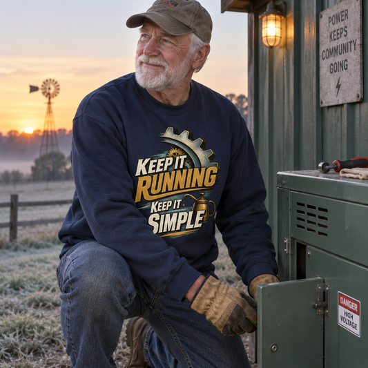 "Keep It Running. Keep It Simple" Vintage Sweatshirt