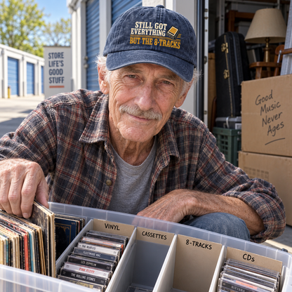 "Still Got Everything But The 8-Tracks" Vintage Washed Cap