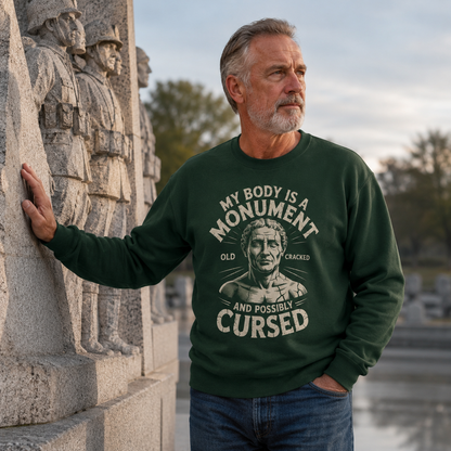 "My Body Is a Monument" Vintage Sweatshirt