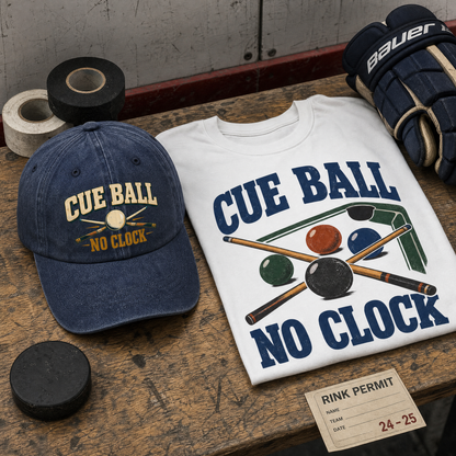 "Cue Ball No Clock" Vintage Washed Cap