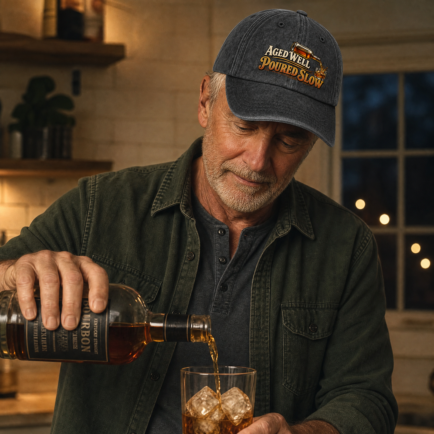 "Aged Well. Poured Slow" Vintage Washed Cap