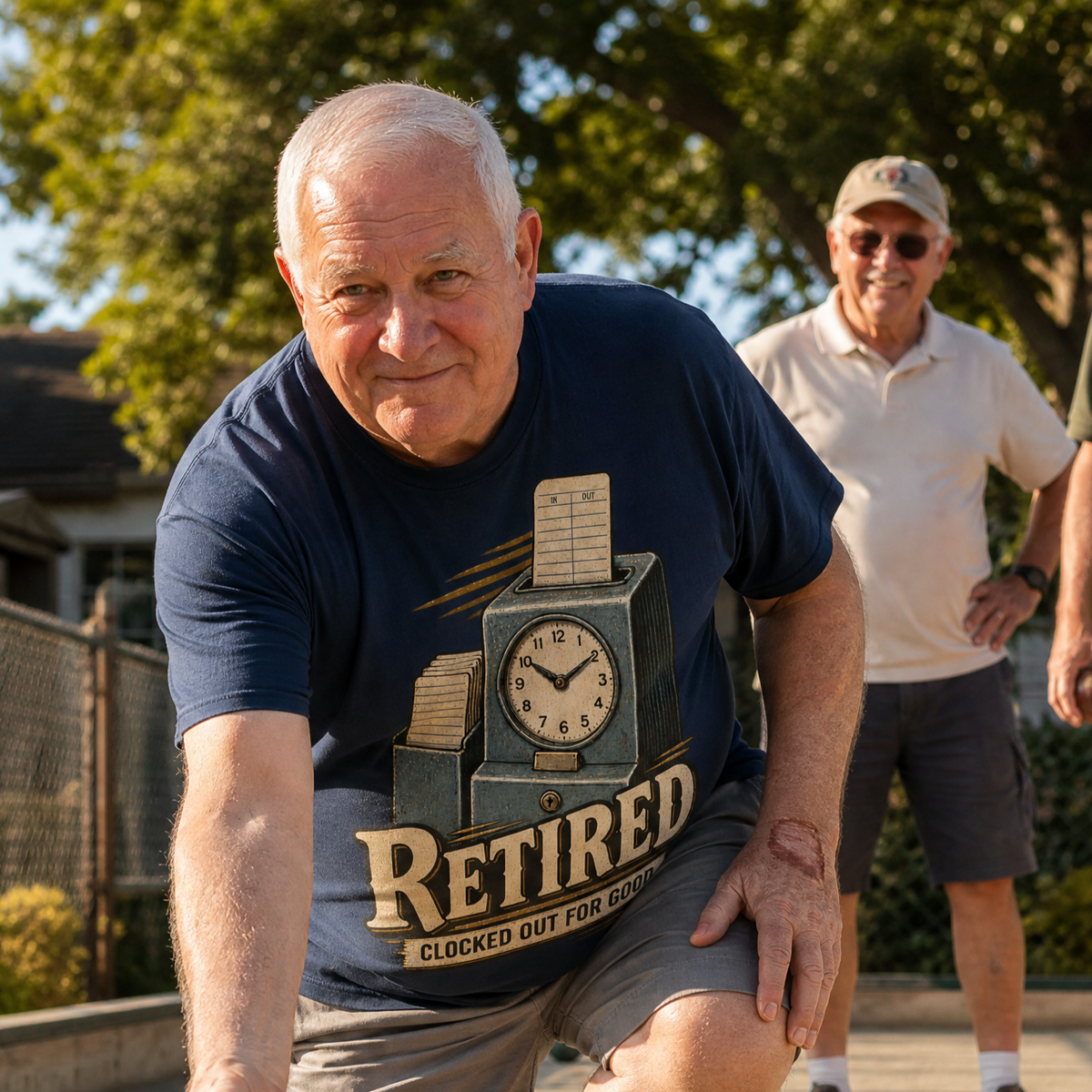 "Retired. Clocked Out For Good" Vintage T-Shirt