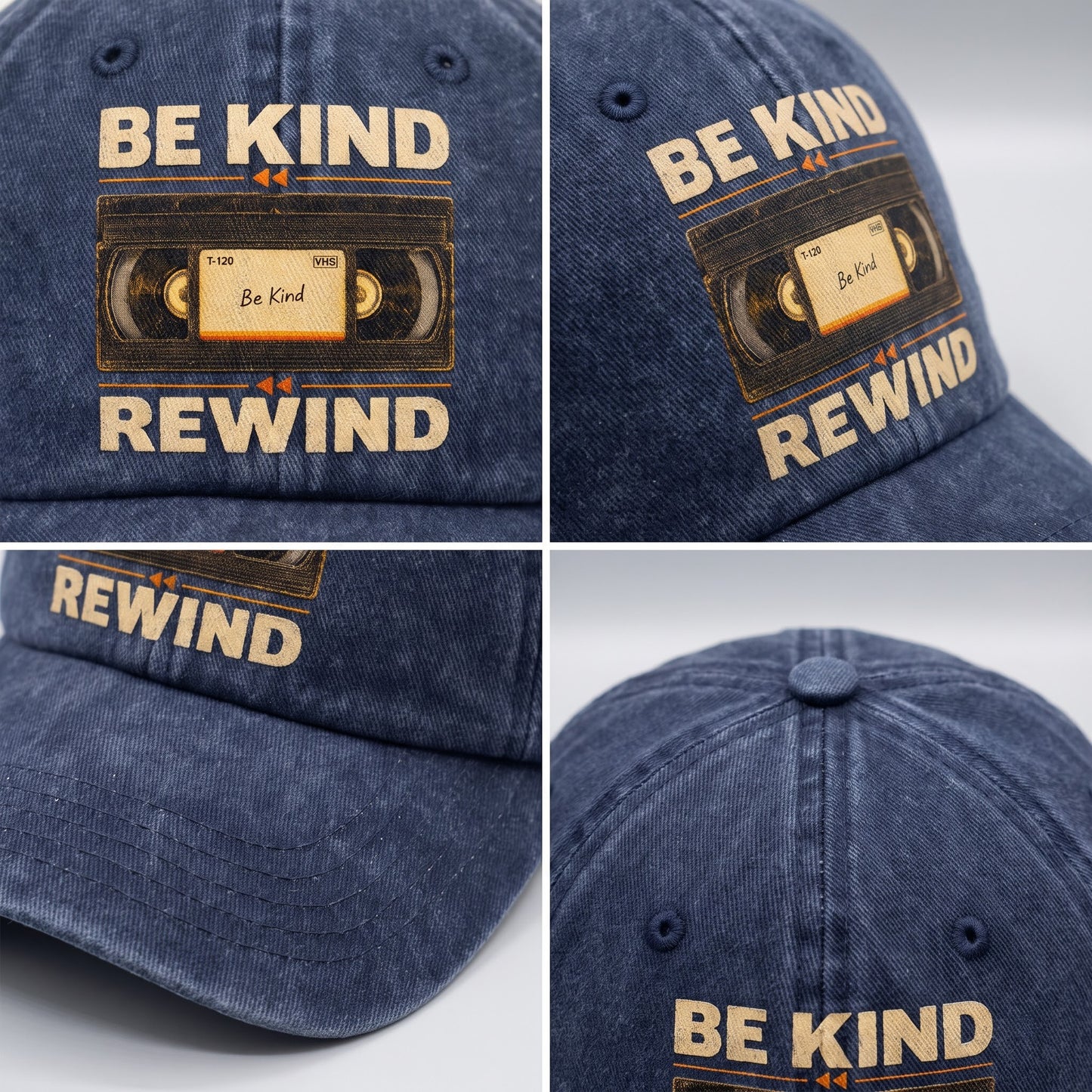 "Be Kind Rewind" Vintage Washed Cap