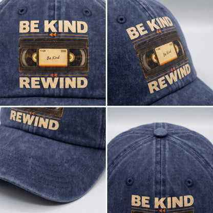 "Be Kind Rewind" Vintage Washed Cap
