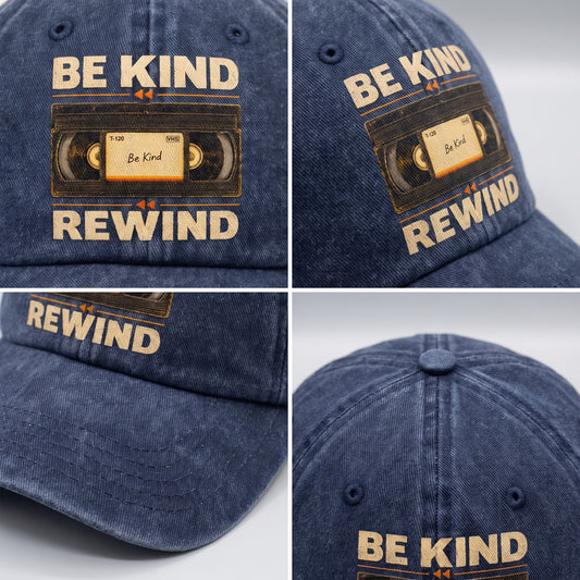 "Be Kind Rewind" Vintage Washed Cap