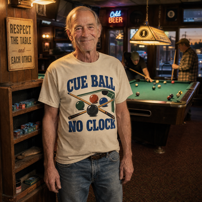 "Cue Ball No Clock" Vintage T-Shirt