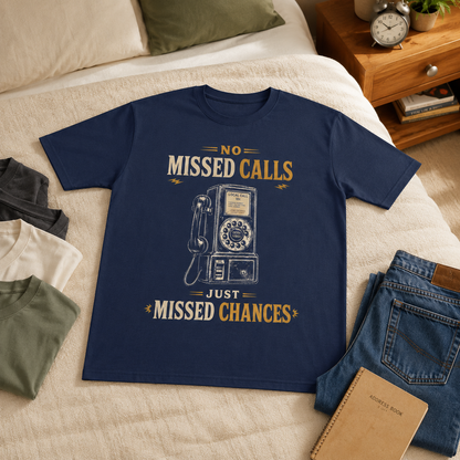 "No Missed Calls. Just Missed Chances" Vintage T-Shirt